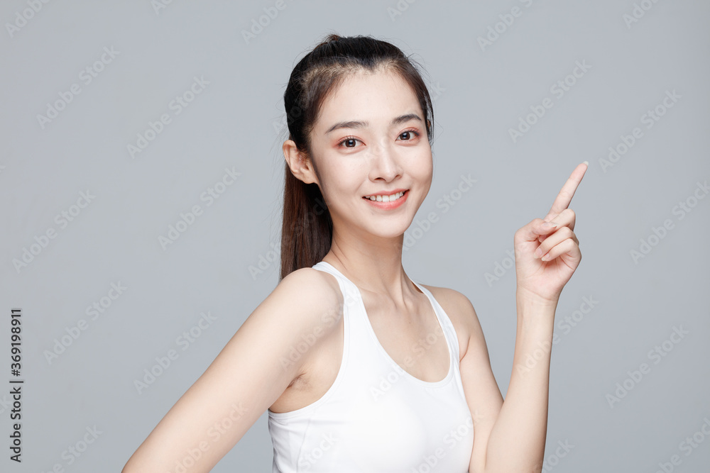 Portrait Of Beautiful Woman in Studio