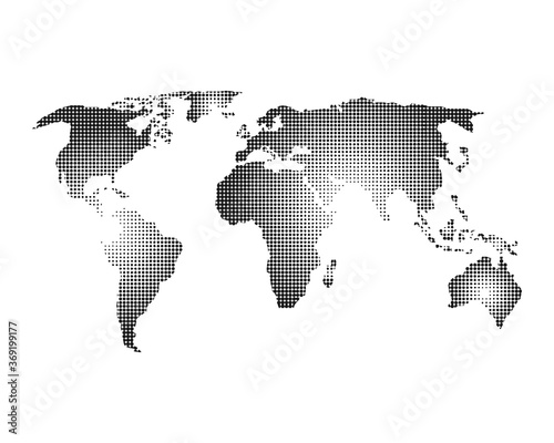 Dotted world map. Vector design illustration eps10