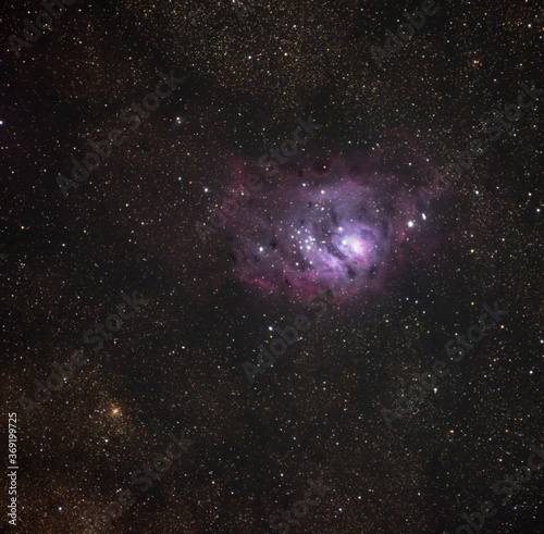 Lagoon nebula at 600mm photo