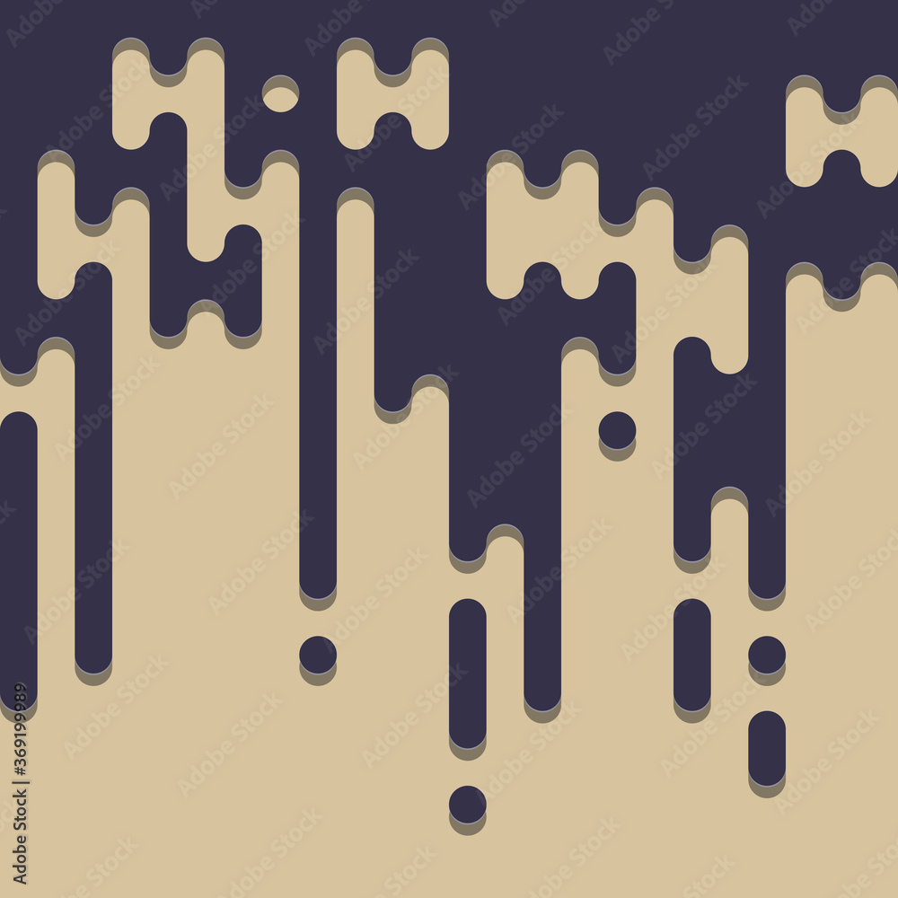 Abstract Rounded Color Lines halftone transition background illustration