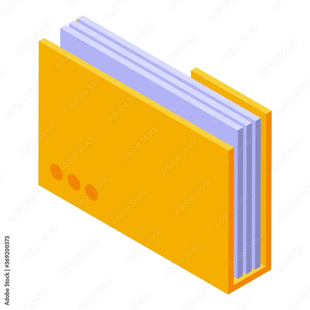 Personal information folder icon. Isometric of personal information folder vector icon for web design isolated on white background Personal information folder icon. Isometric of personal information folder vector icon for web design isolated on white background