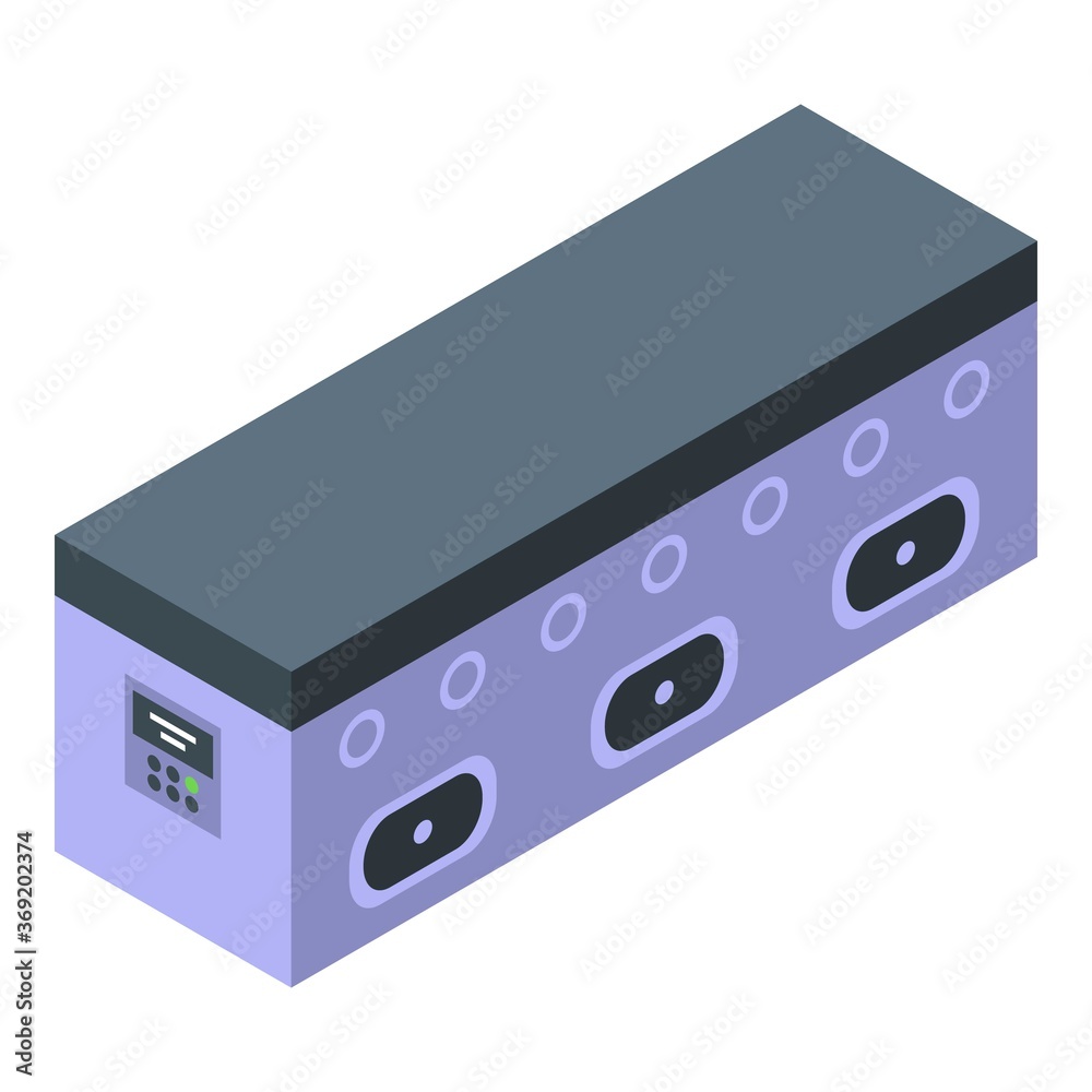 Obraz premium Metallurgy equipment icon. Isometric of metallurgy equipment vector icon for web design isolated on white background