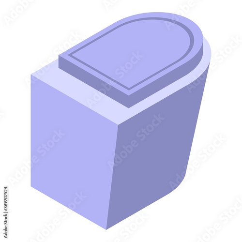 Bathroom bidet icon. Isometric of bathroom bidet vector icon for web design isolated on white background