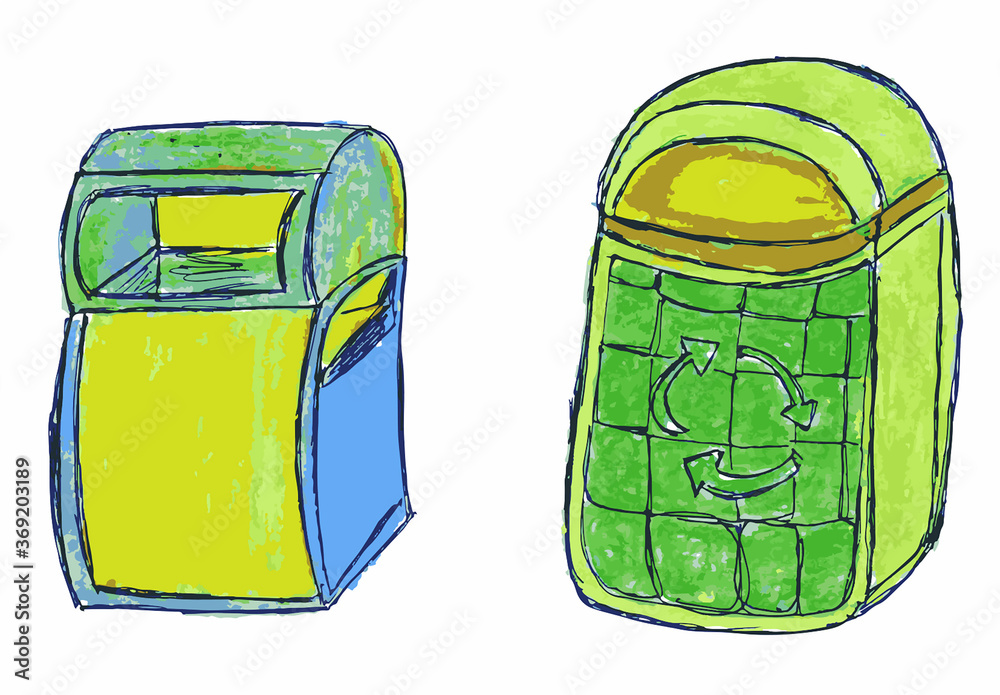 waste bin isolated on white background waste bin isolated on white background