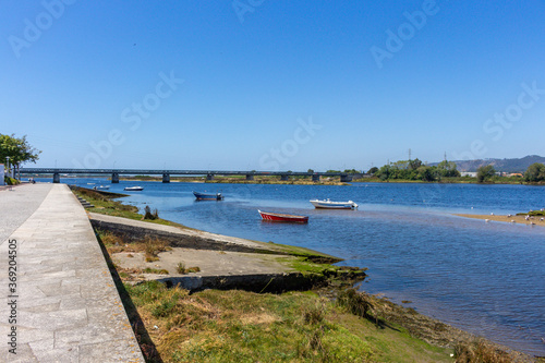 The Fão metallic bridge, known as D. Luís Filipe Bridge, is a bridge in Portugal at Fão, Esposende. It is located in Braga District, crossing the Cávado River. The riverside promenade.