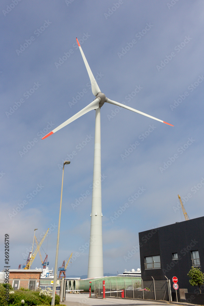 Foto de Viana do Castelo / Portugal - July 8, 2020: Enercon ...