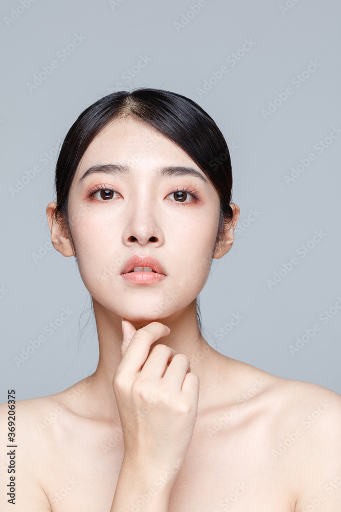 Portrait Of Beautiful Woman in Studio Portrait Of Beautiful Woman in Studio
