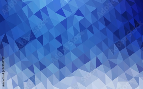 Fototapeta Naklejka Na Ścianę i Meble -  Light BLUE vector polygonal background. Geometric illustration in Origami style with gradient. Brand new design for your business.