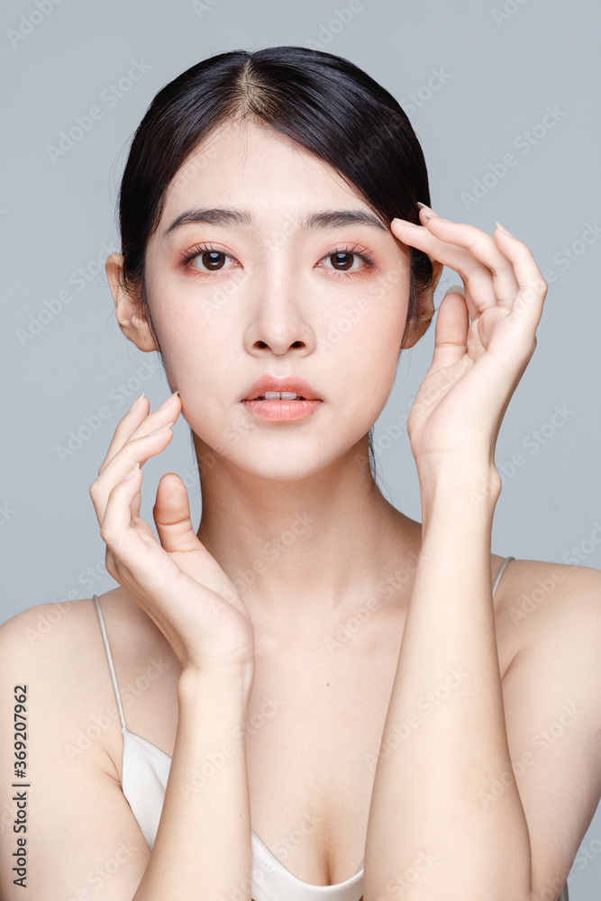 Portrait Of Beautiful Woman in Studio Portrait Of Beautiful Woman in Studio