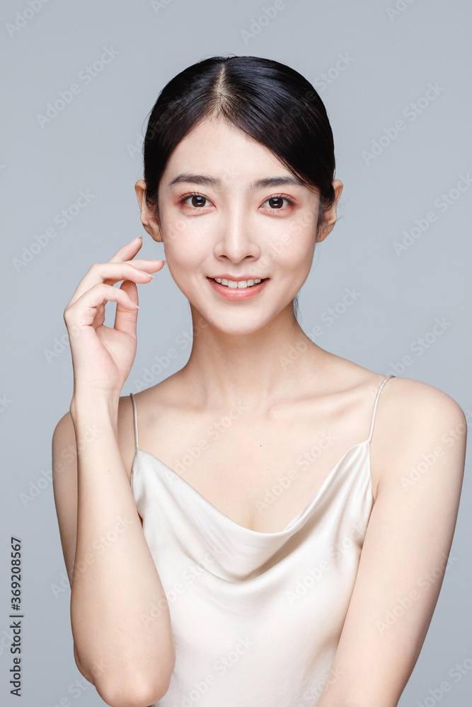 Portrait Of Beautiful Woman in Studio Portrait Of Beautiful Woman in Studio