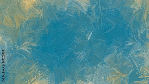 Wallpaper Mural blue yellow geometric shape abstract background Torontodigital.ca