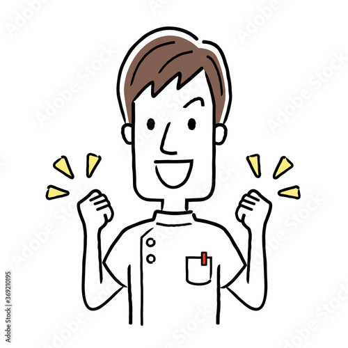 Wallpaper Mural Vector illustration material: motivated young male nurse Torontodigital.ca