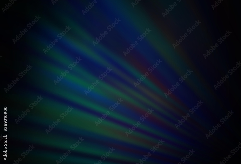 Dark BLUE vector backdrop with long lines.