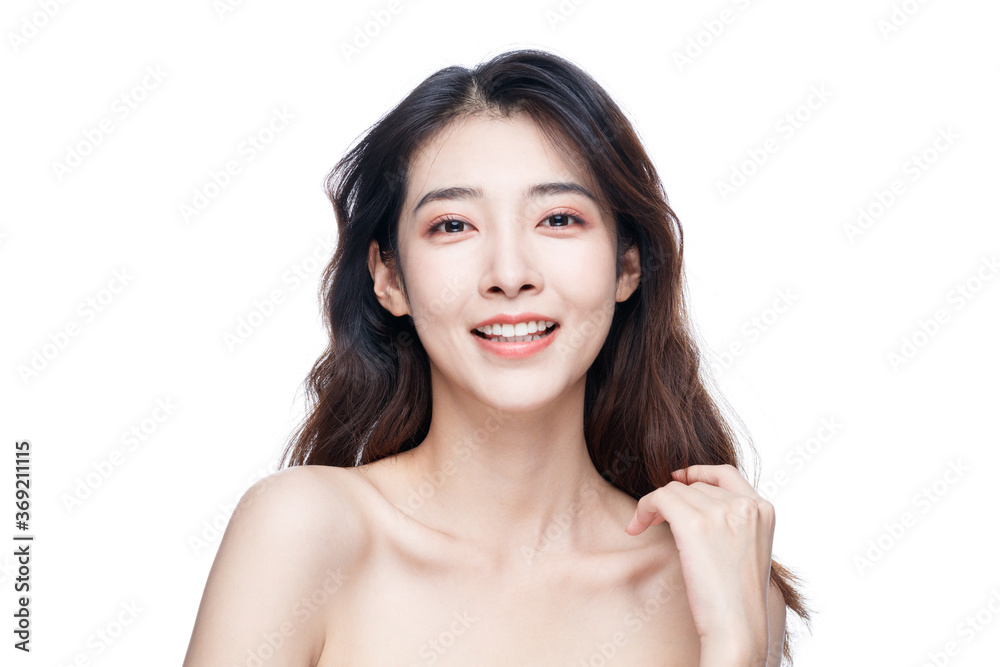 Portrait Of Beautiful Woman in Studio Portrait Of Beautiful Woman in Studio