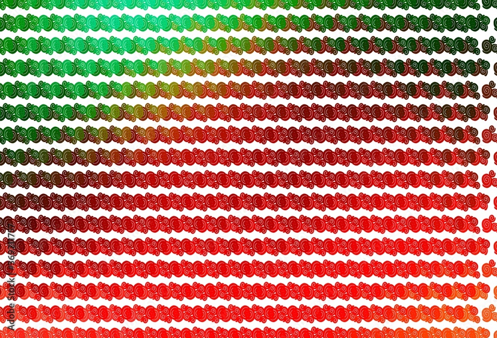 Light Green, Red vector background with lava shapes. Light Green, Red vector background with lava shapes.