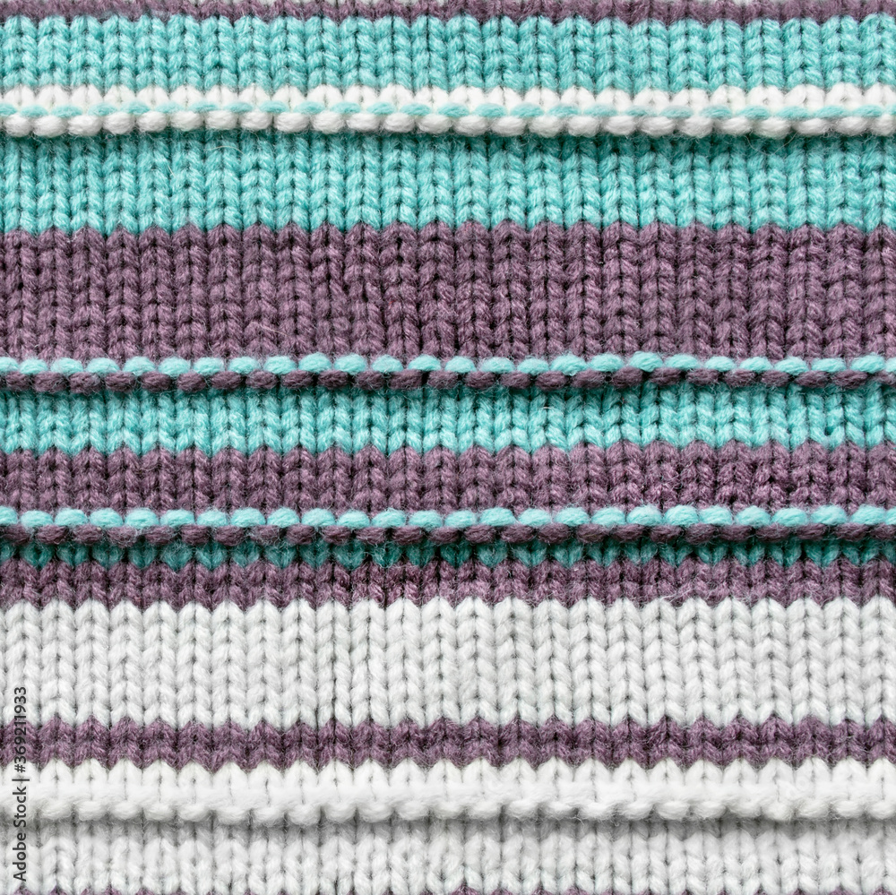 Fototapeta premium Seamless knitted texture
