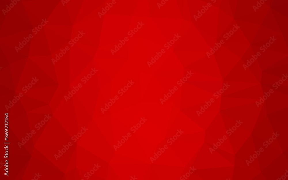 Light Red vector polygon abstract backdrop. Creative illustration in halftone style with gradient. New texture for your design.