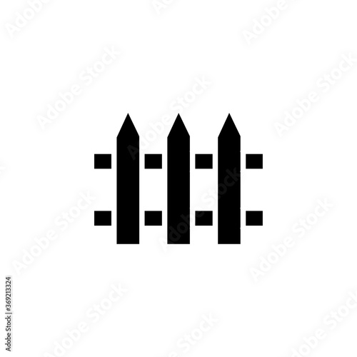 fence icon vector symbol template