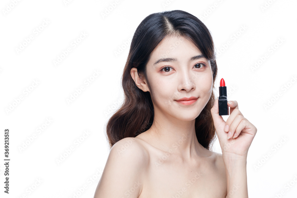 Portrait Of Beautiful Woman in Studio Portrait Of Beautiful Woman in Studio