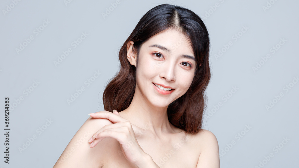 Portrait Of Beautiful Woman in Studio Portrait Of Beautiful Woman in Studio