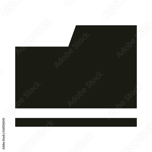 mobile application folder file archive web button menu digital silhouette style icon