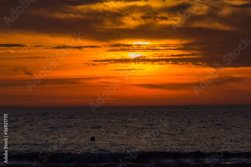 Fototapeta Naklejka Na Ścianę i Meble -  Sonnenuntergang an der Nordsee 