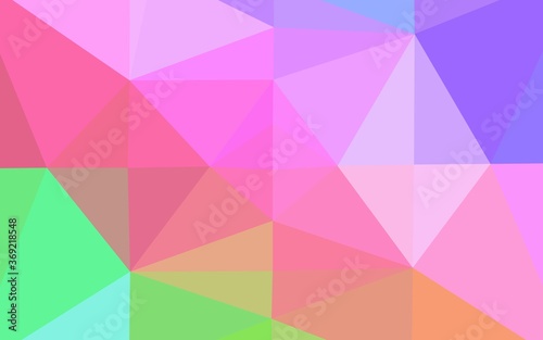 Light Multicolor  Rainbow vector polygon abstract background. Shining illustration  which consist of triangles. Polygonal design for your web site.