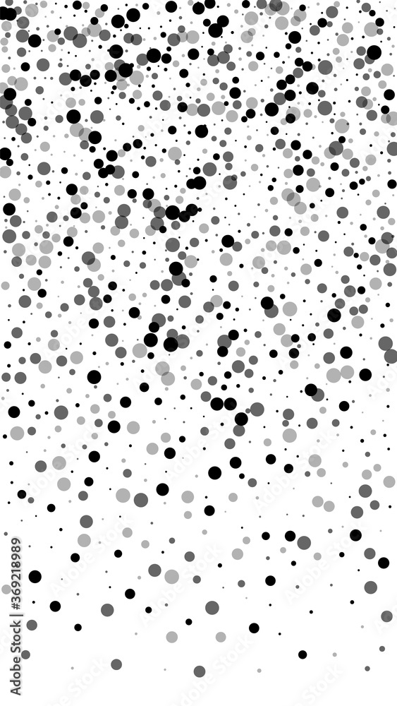 Scattered dense balck dots. Dark points dispersion