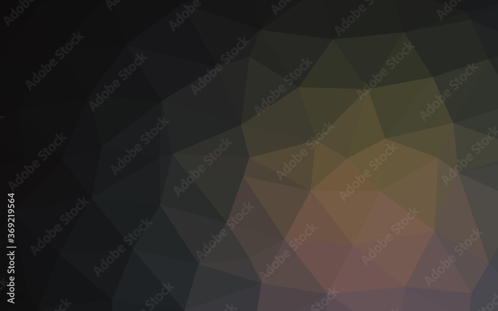 Fototapeta premium Dark Multicolor, Rainbow vector abstract mosaic backdrop. A completely new color illustration in a vague style. Template for your brand book.