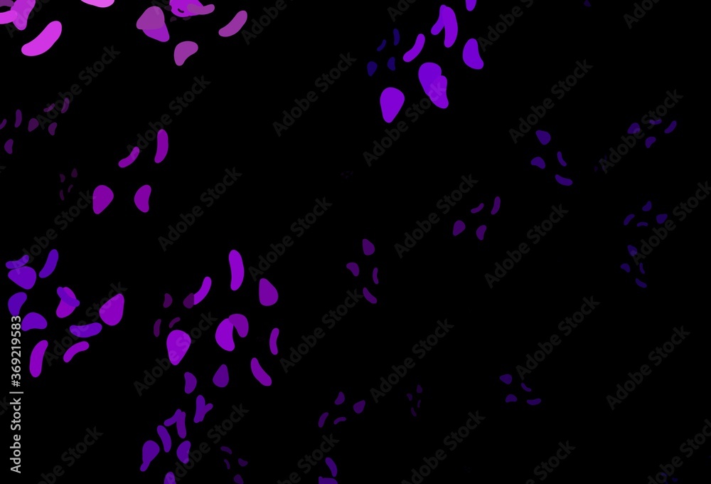 Dark Purple, Pink vector backdrop with abstract shapes.