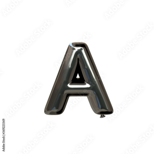 Type A 3d illustration. White background