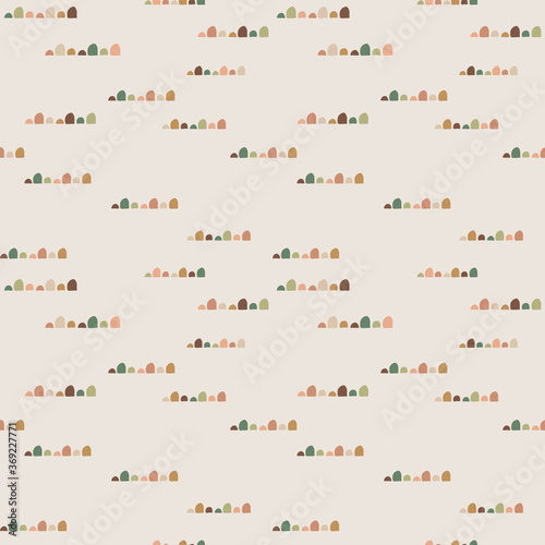 baby seamless pattern with christmas trees