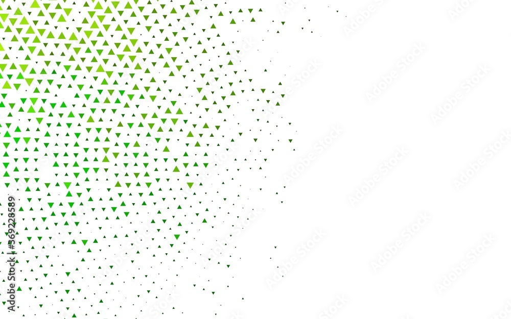 Light Green vector pattern in polygonal style. Beautiful illustration with triangles in nature style. Smart design for your business advert.