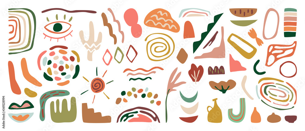 Hand drawn abstract arts vector element collection. Organic Shapes and brush design for cover, banner background. social post and stories background decoration, print, wallpaper. Vector illustration Hand drawn abstract arts vector element collection. Organic Shapes and brush design for cover, banner background. social post and stories background decoration, print, wallpaper. Vector illustration