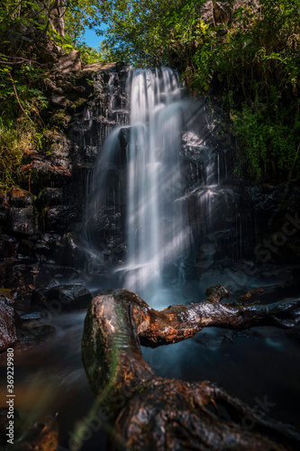 small waterfall in the Montseny mountain, located in Barcelona, Catalonia