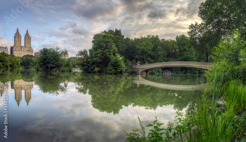 Bow bridge in summer