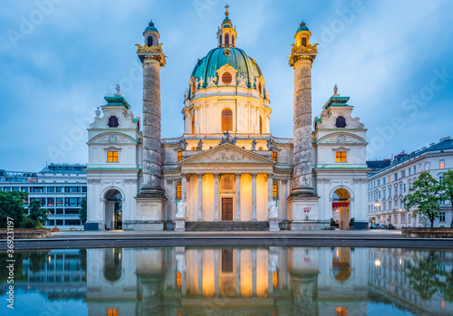 Saint Charles Church in Vienna, Austria.