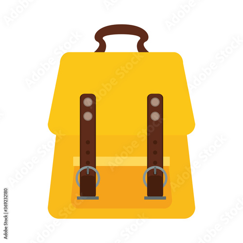 schoolbag bagpack supply isolated icon
