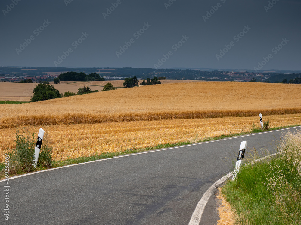 Obraz premium country road in the field
