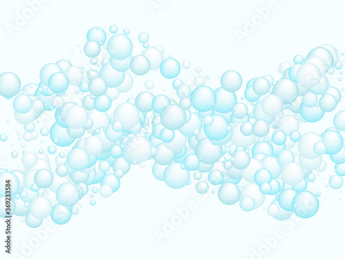 Soap foam bubbles  shampoo soapy effect background