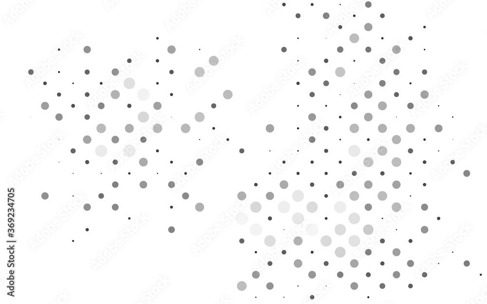 Light Silver, Gray vector layout with circle shapes. Blurred decorative design in abstract style with bubbles. Pattern for ads, booklets.