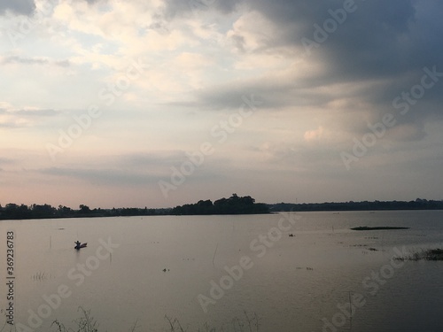 Wallpaper Mural sunset over the river Torontodigital.ca