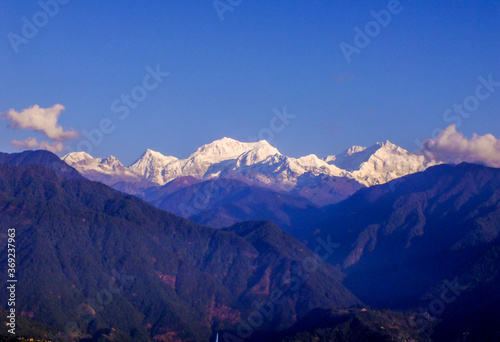 snowy mountains