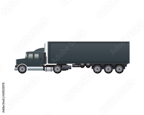 black truck car vehicle brand isolated icon