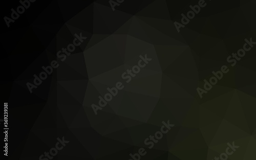 Dark Black vector abstract polygonal layout. Colorful illustration in Origami style with gradient. Template for a cell phone background.