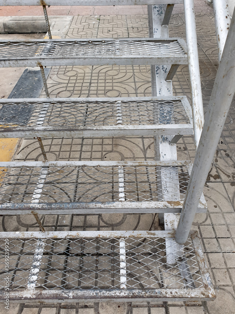 Staircase old color steel