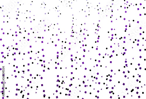 Light Purple vector cover in polygonal style with circles.