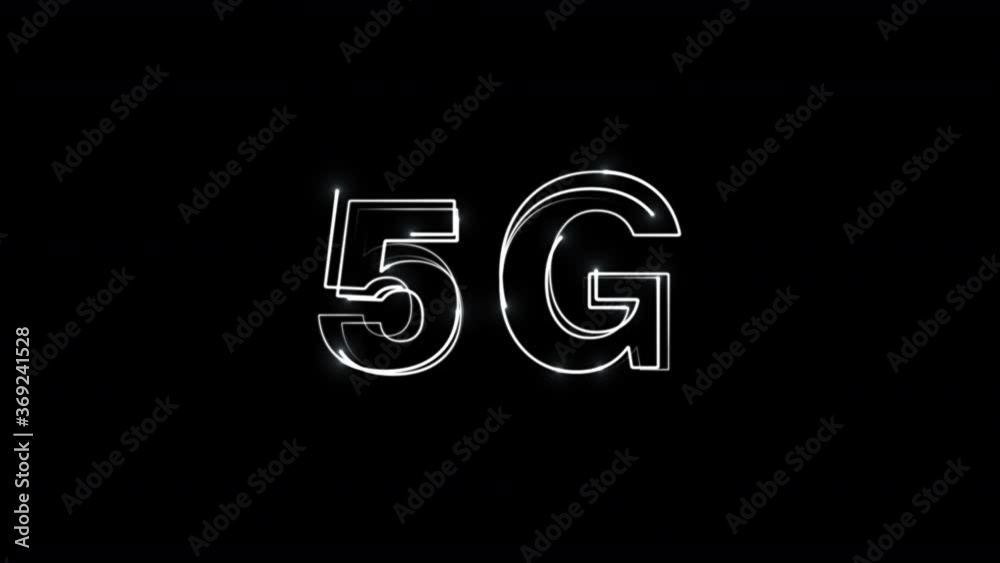 5G sign. The symbol of the new high-speed wireless communication. Abstract light lines with alpha channel. 5G sign. The symbol of the new high-speed wireless communication. Abstract light lines with alpha channel.