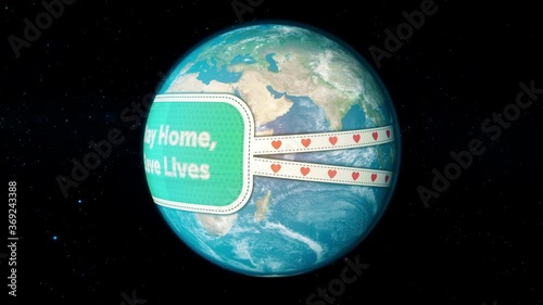 the World put mask to fight to Stay Home, Save Lives