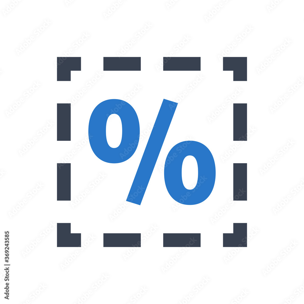 Discount offer vector icon illustration on white background Discount offer vector icon illustration on white background